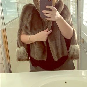 Vintage Regina Glenara By Glenoit Fur Coat Cape